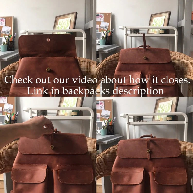 Handcrafted LEATHER BACKPACK